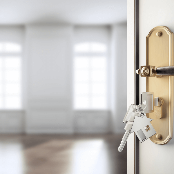 locksmith near nashville tn - Improve Your Property Management with Our Expert Locksmith Services in Johnson City, TN - an empty apartment unit with key on the doorknob