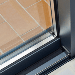 nearest locksmith - a sliding glass door showing its tracks